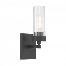  2611-MB-CL - Lida 12'' High 1-Light Sconce - Matte Black