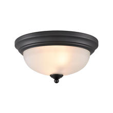  7002FM/60 - Thomas - Basics 11'' Wide 2-Light Flush Mount - Black