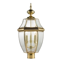  8603EP/85 - Thomas - Ashford 3-Light Post Mount Lantern in Antique Brass - Large