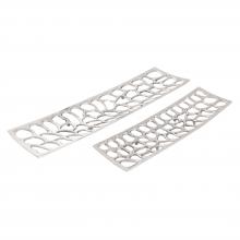  S0807-11395/S2 - Maro Tray - Set of 2 Nickel