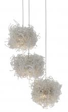  9000-0696 - Birds Nest 3-Light Round Multi-Drop Pendant