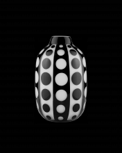  1200-0583 - Cicero Medium Black & White Vase