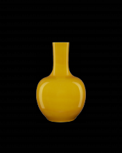  1200-0580 - Imperial Yellow Long Neck Vase